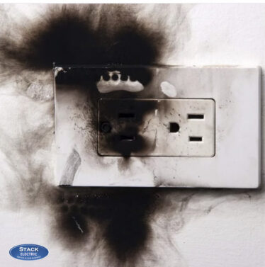 Scorched Electrical outlet