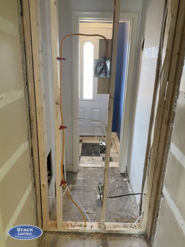 Laundry room rough in.