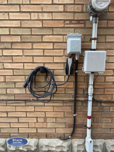 Image of an EV charging station