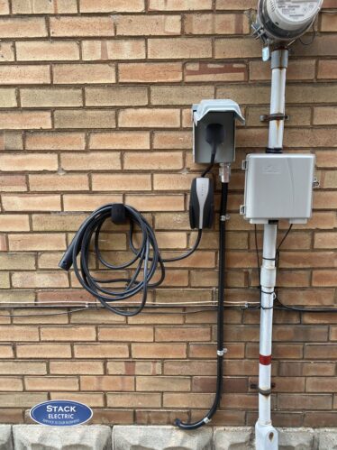 Tesla EV charging station