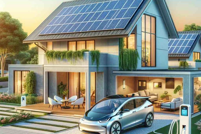 Charging your electric vehicle with Solar panels. Stack Electric